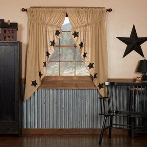 New Country Black Star Prairie Swag -  63 inch length